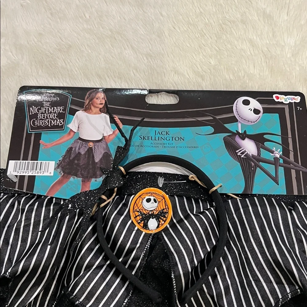 Disney nightmare before Christmas Skirt Tutu Accessory Kit Jack Skellington New